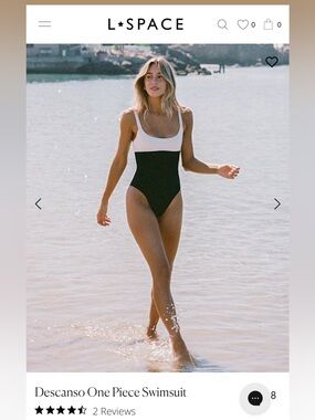 L*Space Descanso Classic Fit One Piece Swimsuit - Sz Med. NWTNW